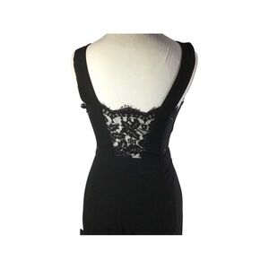 Lulus long black jumper with lace back